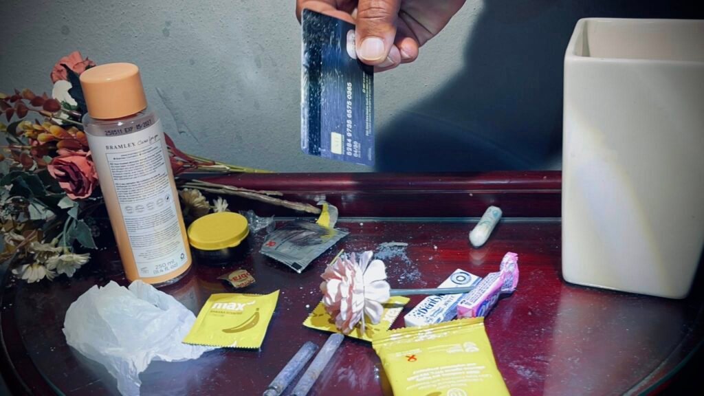 White flower vase found to contain hidden condoms during Durban massage parlour raids