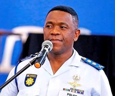 Lieutenant-General Nhlanhla Mkhwanazi, KwaZulu-Natal Police Commissioner, during a media briefing