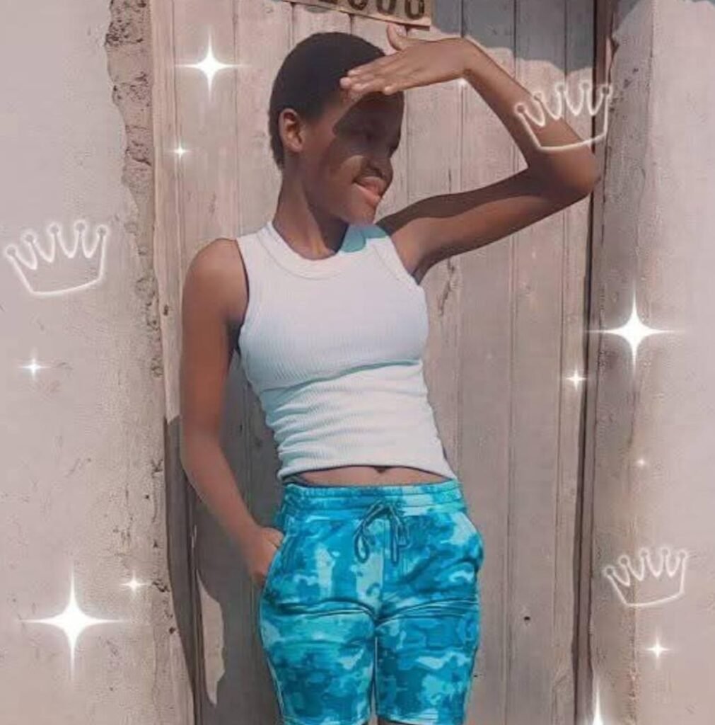Khethokuhle Ayanda Ncube smiling in a casual outdoor setting before she went missing