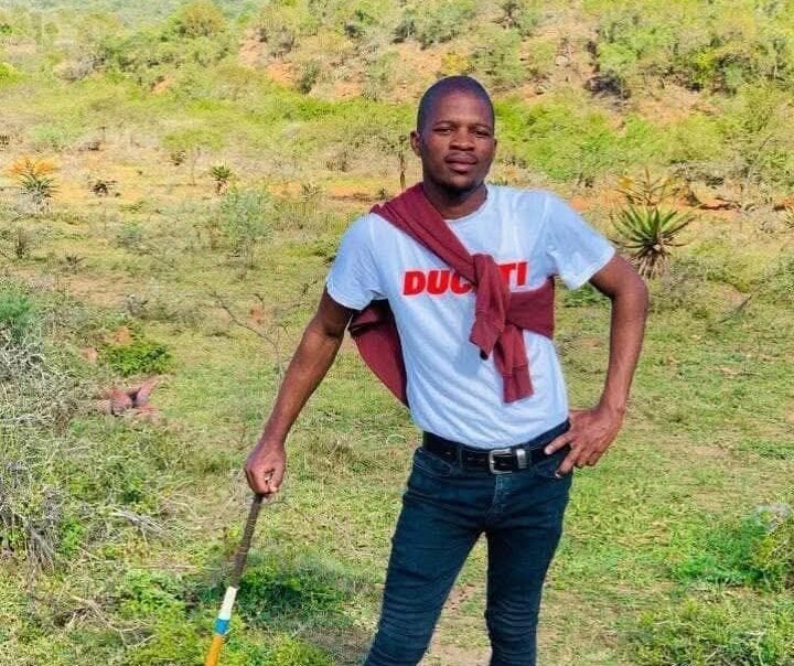 Portrait of Mthokozisi Mvelase, the e-hailing driver killed in Soweto