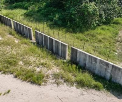 Incomplete KwaZulu-Natal border wall along the Mozambique border after SIU investigation into an R85 million government tender fraud case