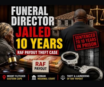 Thanduxolo Poswa sentenced in Eastern Cape RAF payout theft and money laundering case